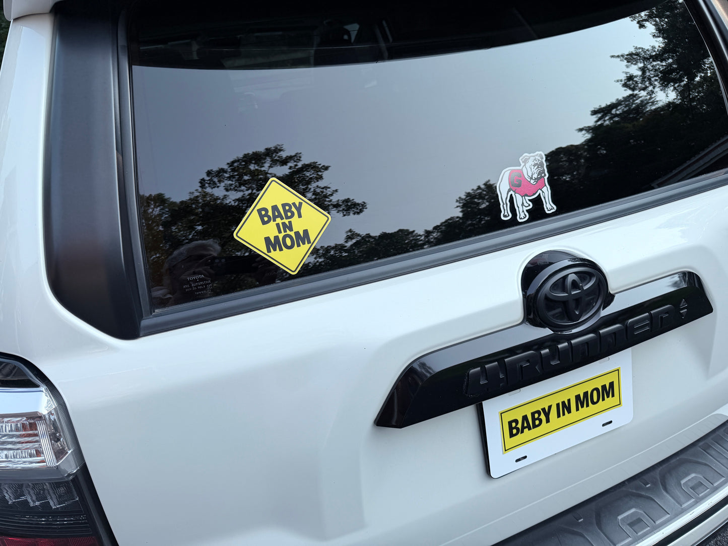 Baby In Mom™ Diamond Sticker (4" x 4")