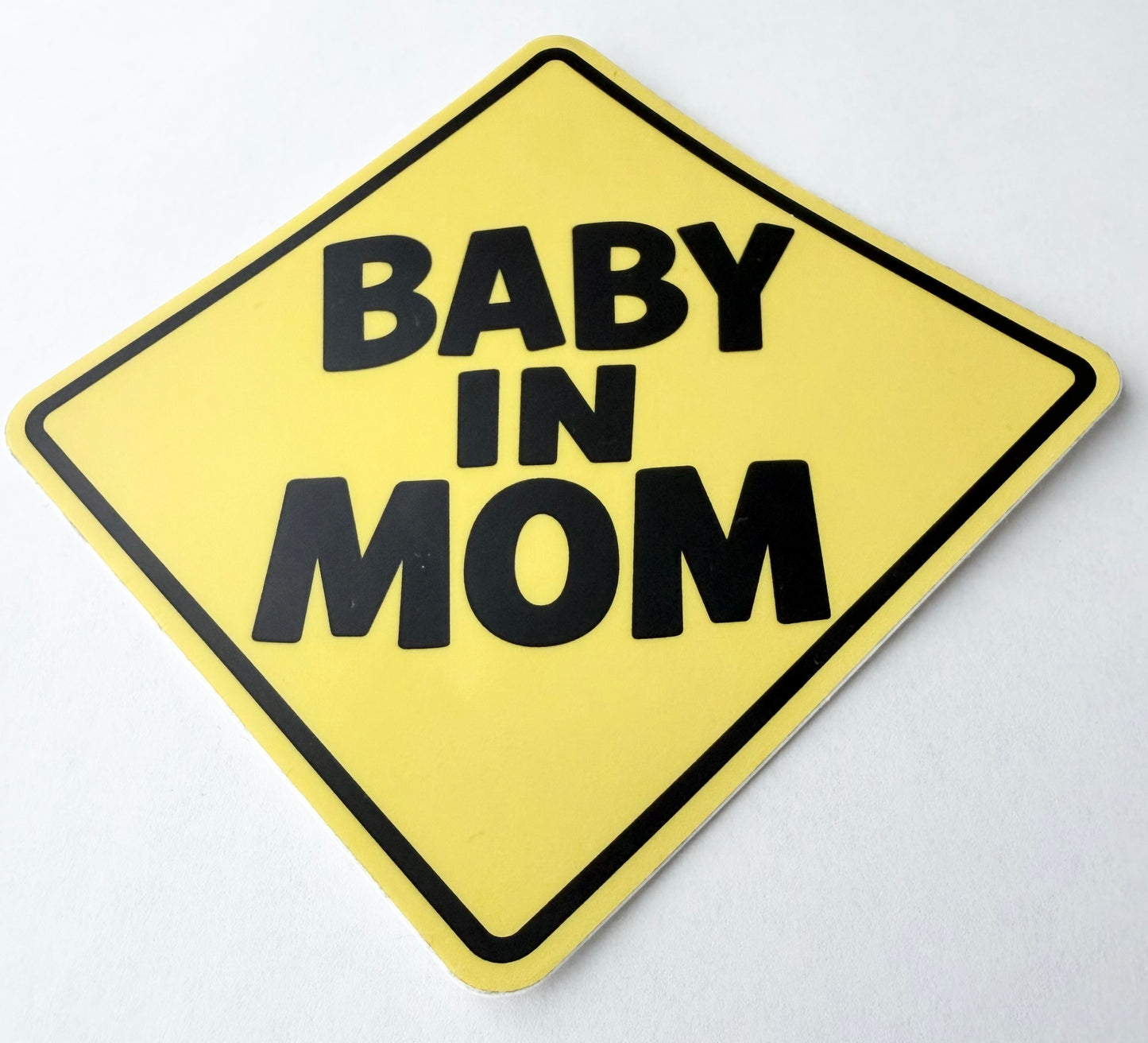 Baby In Mom™ Diamond Sticker (4" x 4")