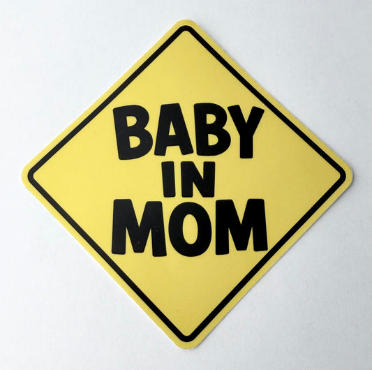 Baby In Mom™ Diamond Sticker (4" x 4")